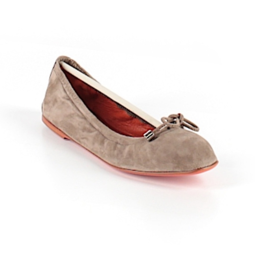 Santoni Suede Slip-on Flat